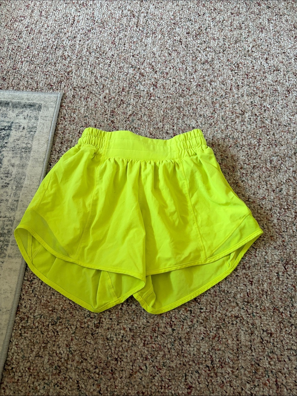 lululemon athletica Neon Lime Athletic Shorts